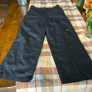 Kids black dickies new condition size 8